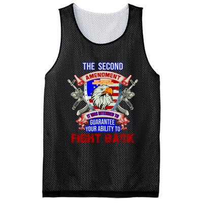 The 2nd Amendment Guarantees Your Ability To Fight Back Mesh Reversible Basketball Jersey Tank