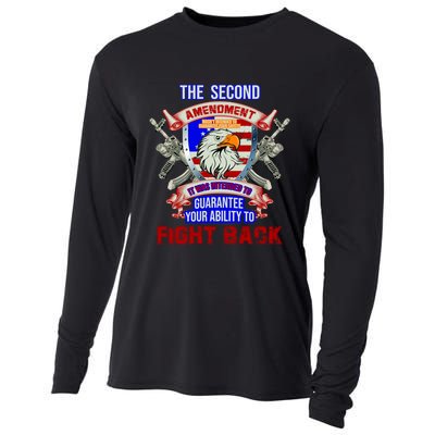 The 2nd Amendment Guarantees Your Ability To Fight Back Cooling Performance Long Sleeve Crew