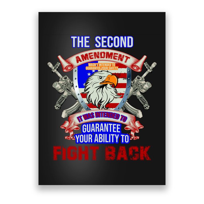 The 2nd Amendment Guarantees Your Ability To Fight Back Poster
