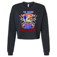 The 2nd Amendment Guarantees Your Ability To Fight Back Cropped Pullover Crew