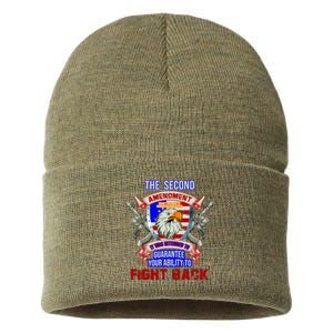 The 2nd Amendment Guarantees Your Ability To Fight Back Sustainable Knit Beanie