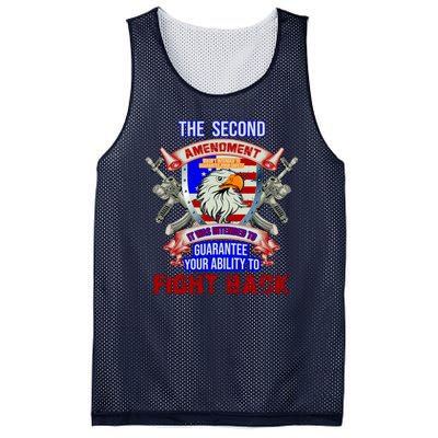 The 2nd Amendment Guarantees Your Ability To Fight Back Mesh Reversible Basketball Jersey Tank