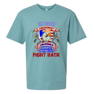 The 2nd Amendment Guarantees Your Ability To Fight Back Sueded Cloud Jersey T-Shirt