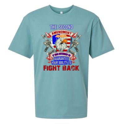 The 2nd Amendment Guarantees Your Ability To Fight Back Sueded Cloud Jersey T-Shirt