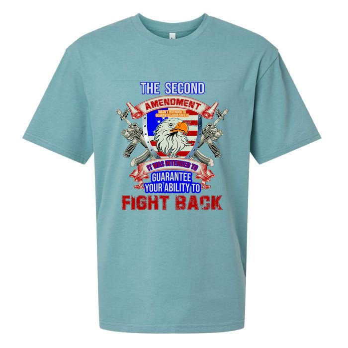 The 2nd Amendment Guarantees Your Ability To Fight Back Sueded Cloud Jersey T-Shirt