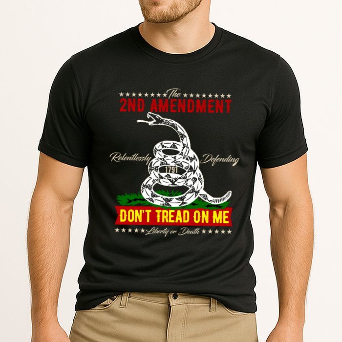 The 2nd Amendment Dont Tread On Me Gadsden Flag Performance Shirt