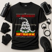 The 2nd Amendment Dont Tread On Me Gadsden Flag Performance Shirt