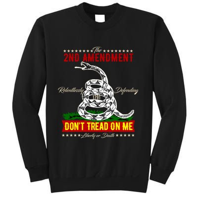 The 2nd Amendment Dont Tread On Me Gadsden Flag Sweatshirt