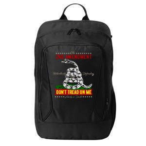 The 2nd Amendment Dont Tread On Me Gadsden Flag City Backpack