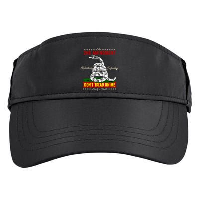 The 2nd Amendment Dont Tread On Me Gadsden Flag Adult Drive Performance Visor