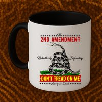 The 2nd Amendment Dont Tread On Me Gadsden Flag Mug