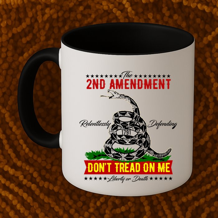 The 2nd Amendment Dont Tread On Me Gadsden Flag Mug