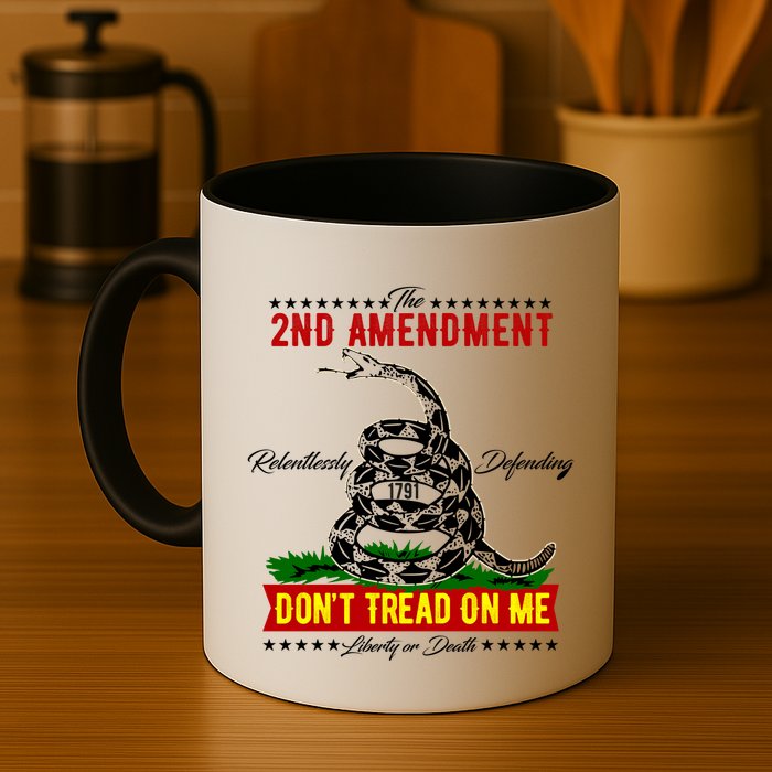 The 2nd Amendment Dont Tread On Me Gadsden Flag Mug
