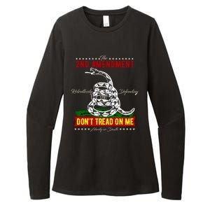 The 2nd Amendment Dont Tread On Me Gadsden Flag Womens CVC Long Sleeve Shirt