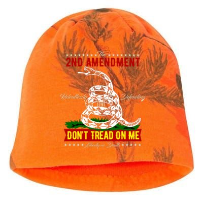 The 2nd Amendment Dont Tread On Me Gadsden Flag Kati - Camo Knit Beanie