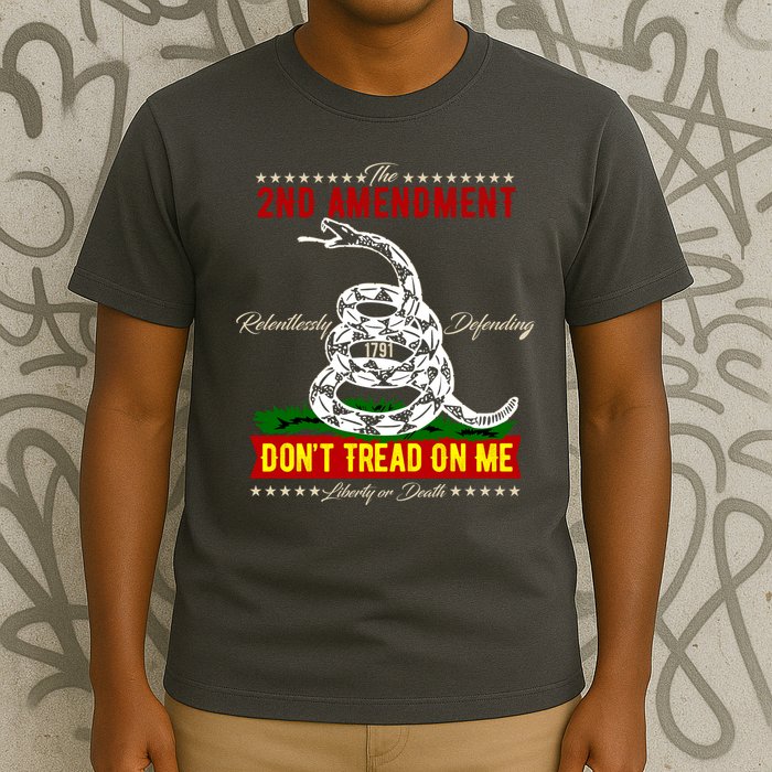 The 2nd Amendment Dont Tread On Me Gadsden Flag T-Shirt