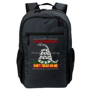 The 2nd Amendment Dont Tread On Me Gadsden Flag Daily Commute Backpack