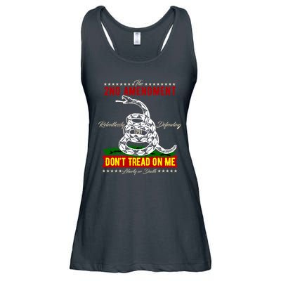 The 2nd Amendment Dont Tread On Me Gadsden Flag Ladies Essential Flowy Tank