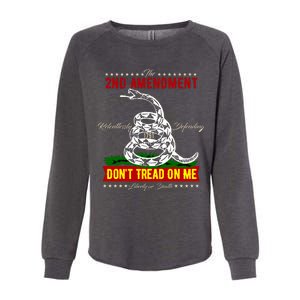 The 2nd Amendment Dont Tread On Me Gadsden Flag Womens California Wash Sweatshirt