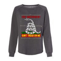 The 2nd Amendment Dont Tread On Me Gadsden Flag Womens California Wash Sweatshirt