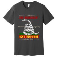 The 2nd Amendment Dont Tread On Me Gadsden Flag Premium T-Shirt
