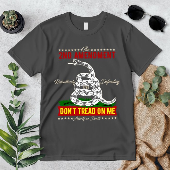 The 2nd Amendment Dont Tread On Me Gadsden Flag Premium T-Shirt