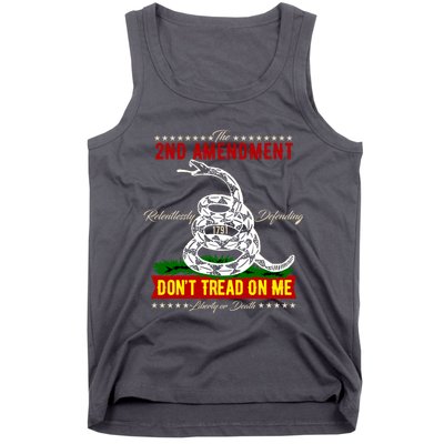 The 2nd Amendment Dont Tread On Me Gadsden Flag Tank Top