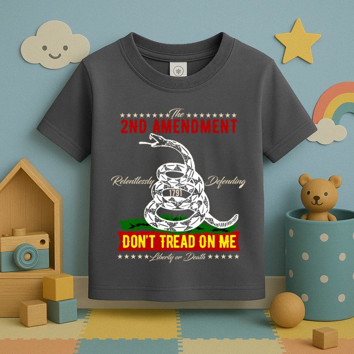 The 2nd Amendment Dont Tread On Me Gadsden Flag Toddler T-Shirt