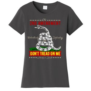 The 2nd Amendment Dont Tread On Me Gadsden Flag Women's T-Shirt