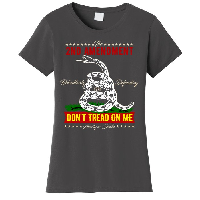 The 2nd Amendment Dont Tread On Me Gadsden Flag Women's T-Shirt