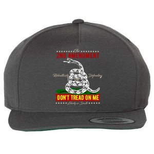 The 2nd Amendment Dont Tread On Me Gadsden Flag Wool Snapback Cap