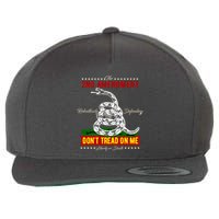 The 2nd Amendment Dont Tread On Me Gadsden Flag Wool Snapback Cap