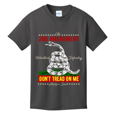 The 2nd Amendment Dont Tread On Me Gadsden Flag Kids T-Shirt