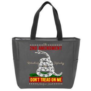 The 2nd Amendment Dont Tread On Me Gadsden Flag Zip Tote Bag