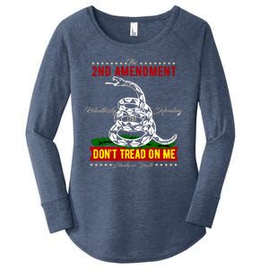 The 2nd Amendment Dont Tread On Me Gadsden Flag Women's Perfect Tri Tunic Long Sleeve Shirt