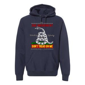 The 2nd Amendment Dont Tread On Me Gadsden Flag Premium Hoodie