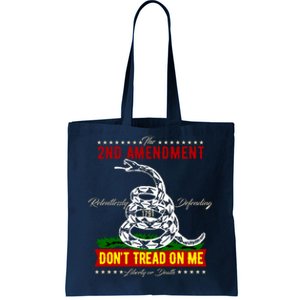 The 2nd Amendment Dont Tread On Me Gadsden Flag Tote Bag