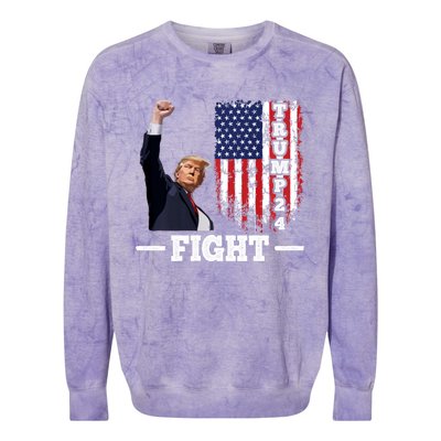 Trump 2024 Assasination Butler Pennsylvania Trump Fight Colorblast Crewneck Sweatshirt