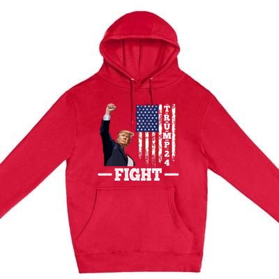 Trump 2024 Assasination Butler Pennsylvania Trump Fight Premium Pullover Hoodie