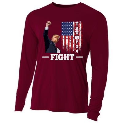 Trump 2024 Assasination Butler Pennsylvania Trump Fight Cooling Performance Long Sleeve Crew