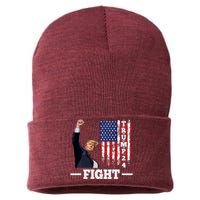 Trump 2024 Assasination Butler Pennsylvania Trump Fight Sustainable Knit Beanie