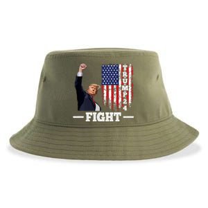 Trump 2024 Assasination Butler Pennsylvania Trump Fight Sustainable Bucket Hat