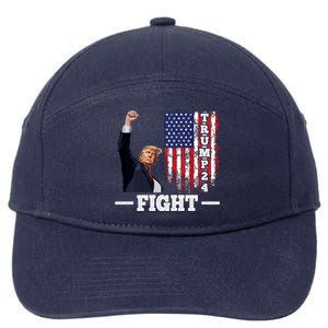 Trump 2024 Assasination Butler Pennsylvania Trump Fight 7-Panel Snapback Hat