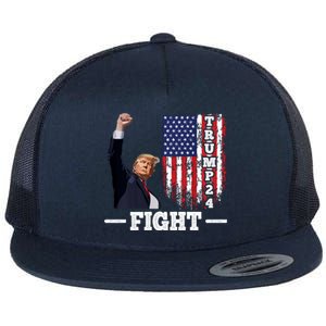 Trump 2024 Assasination Butler Pennsylvania Trump Fight Flat Bill Trucker Hat