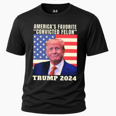 Trump 2024 Americas Favorite Convicted Felon Performance Shirt