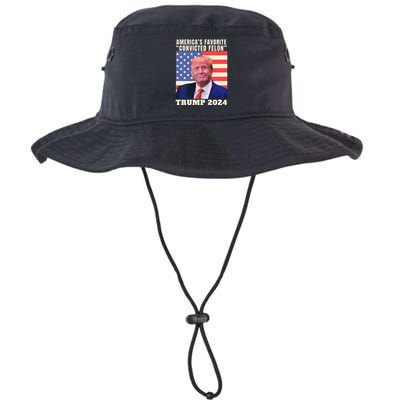 Trump 2024 Americas Favorite Convicted Felon Bucket Hat