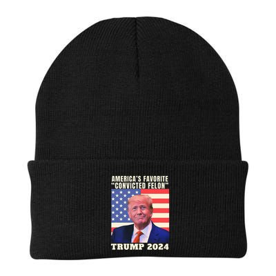 Trump 2024 Americas Favorite Convicted Felon Beanie