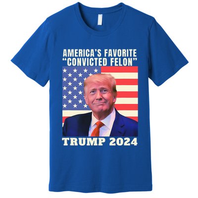 Trump 2024 Americas Favorite Convicted Felon Premium T-Shirt