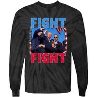 Trump 2024 Butler Pennsylvania Trump Assasination Trump Shot Tie-Dye Long Sleeve Shirt