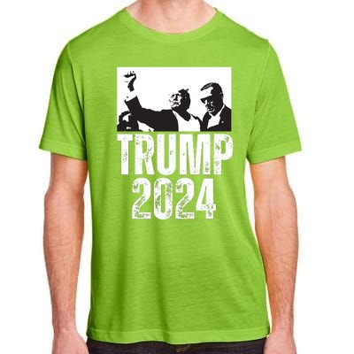 Trump 2024 Bulletproof Teflon Don Rally Shooting Fist Pump Adult ChromaSoft Performance T-Shirt